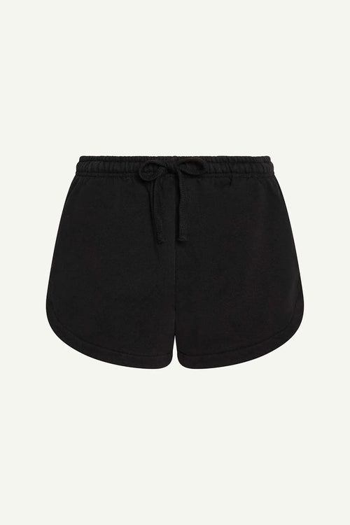 Bağcıklı Yırtmaç Detaylı Eşofman Şort